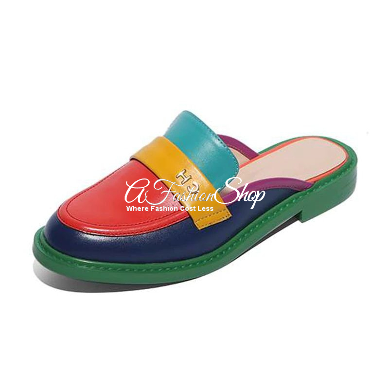 Coco Ch Rainbow Slip-On Mule