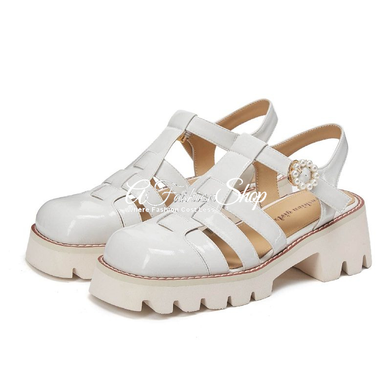 Everlane Fisherman Leather Patent Platform