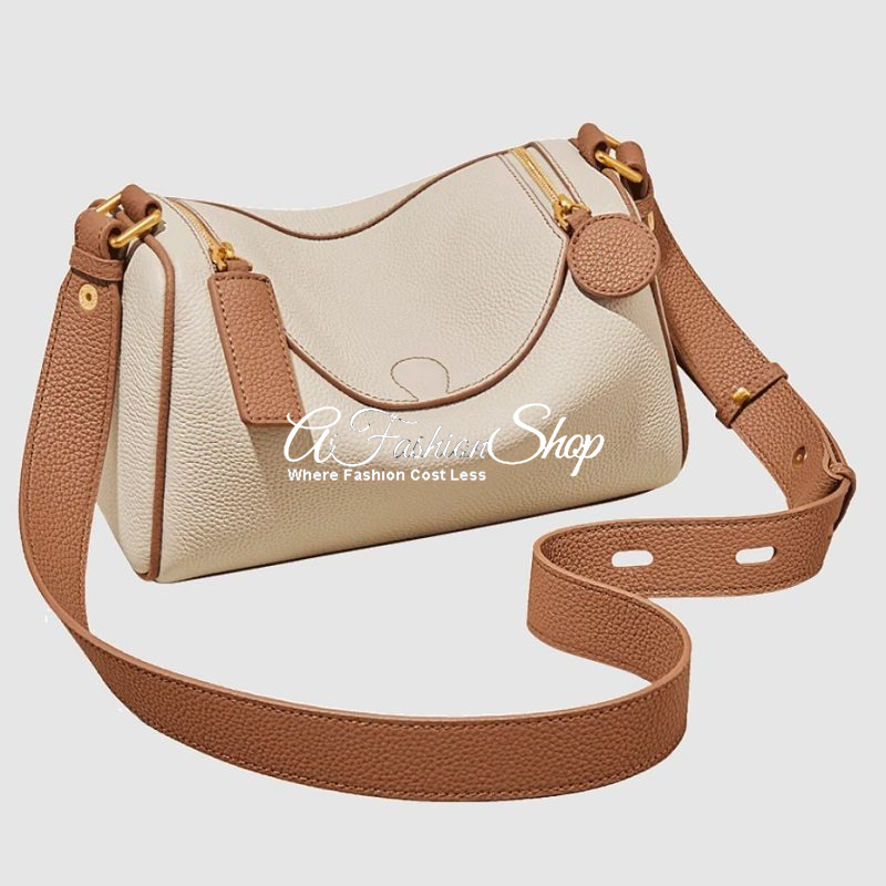 Cleo Bowling Bag Vintage Soft Leather Latte