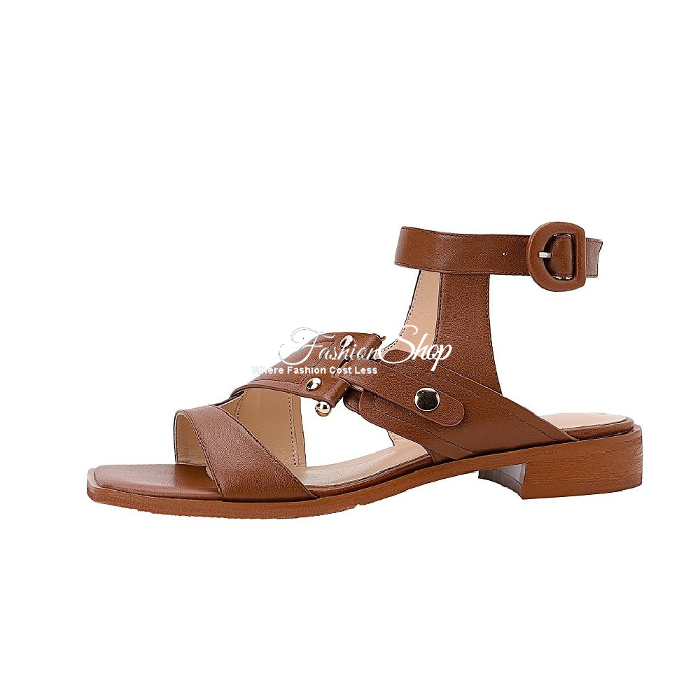 Gladiator Style Sandal Brown