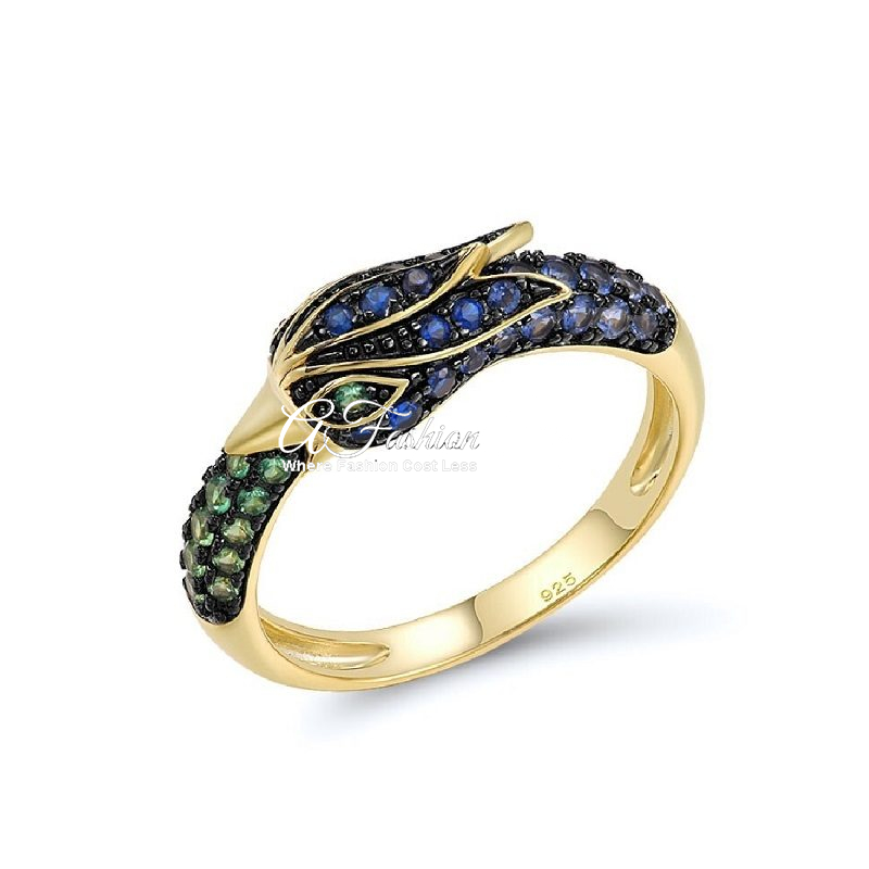 Phoenix The Golden Bird Ring Jewelry