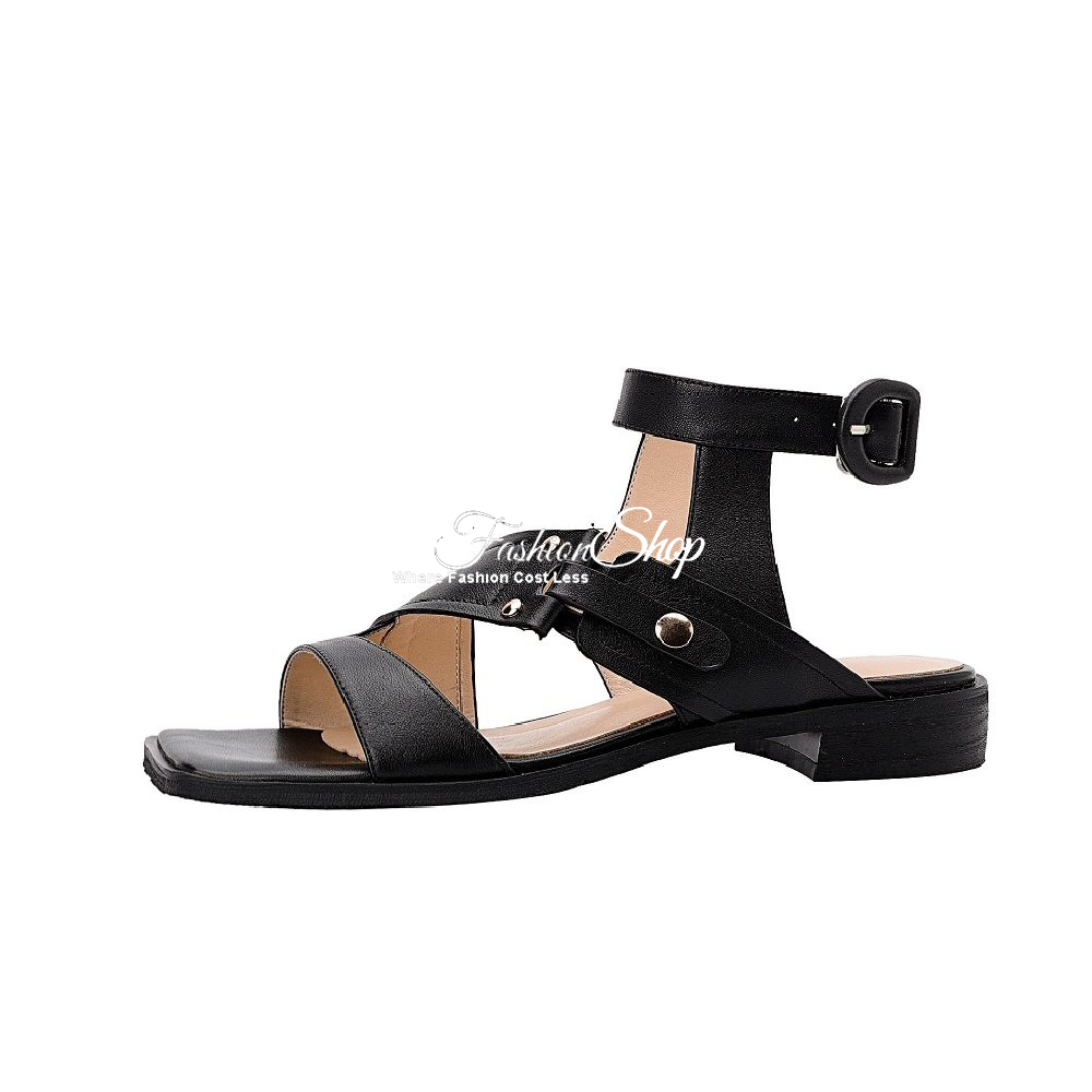 Gladiator Style Sandal Black