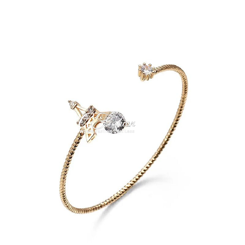 Minimalist Parisian Bracelet Eiffel Tower Motif