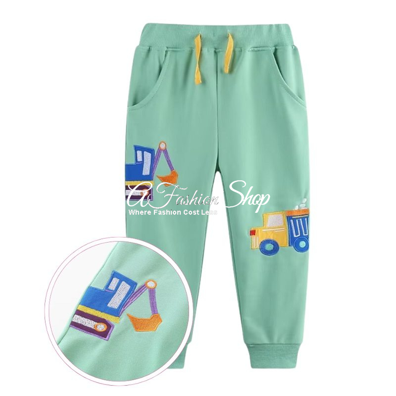 Cozy Fleece Jogger Peacock Blue- Farmland