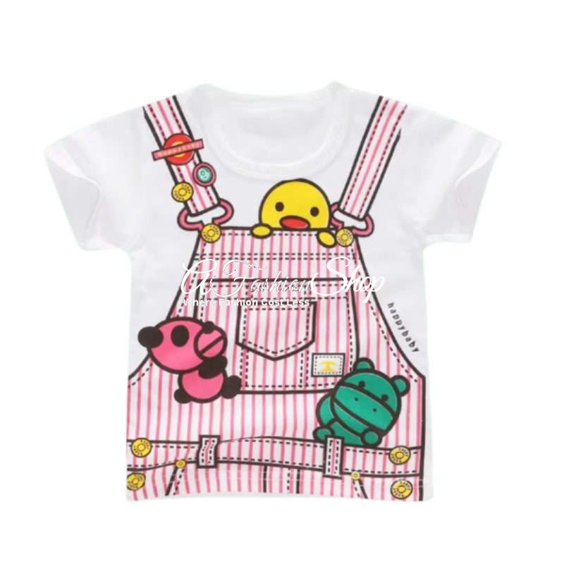 La Rébellion Girl T-Shirt Duck Peek-a-boo