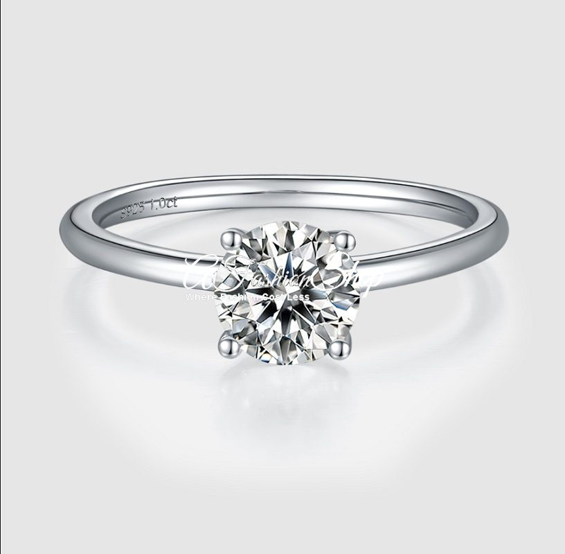 Brilliant Cut Cushion Diamond 1.0ct Ring