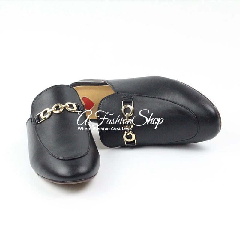 Linnie Mule Women Open-Back Loafer Black