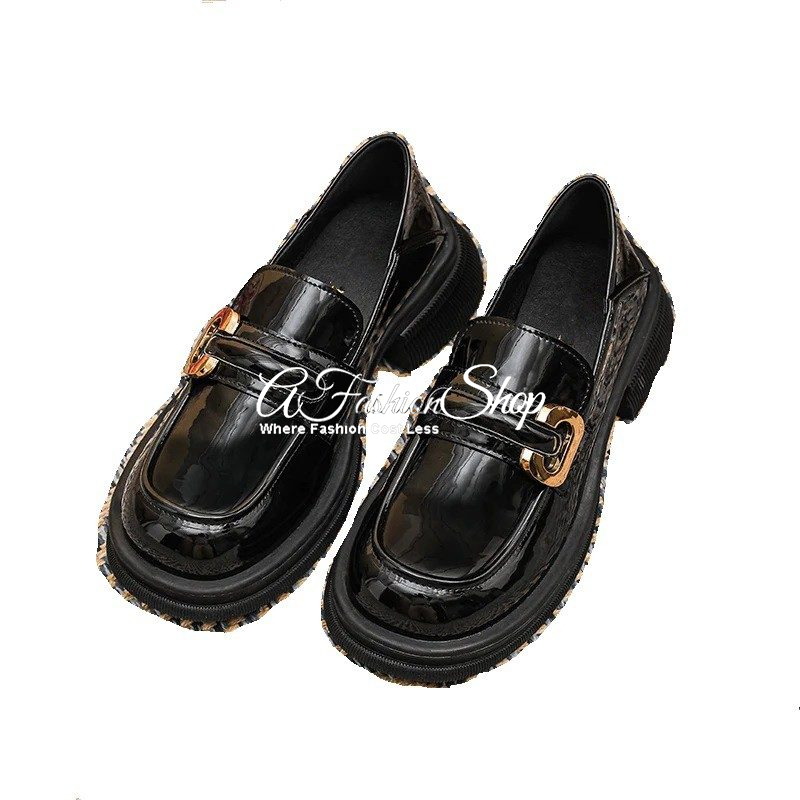Camelia British Style Black Loafer Glossy/Matte
