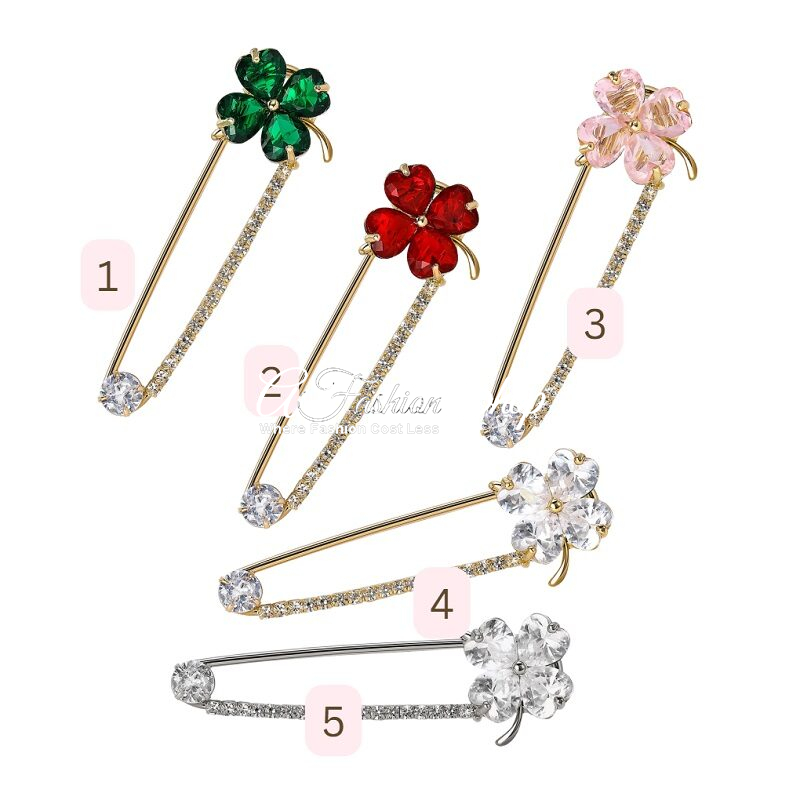 Pretty Petal Crystal Pin Floral Glow