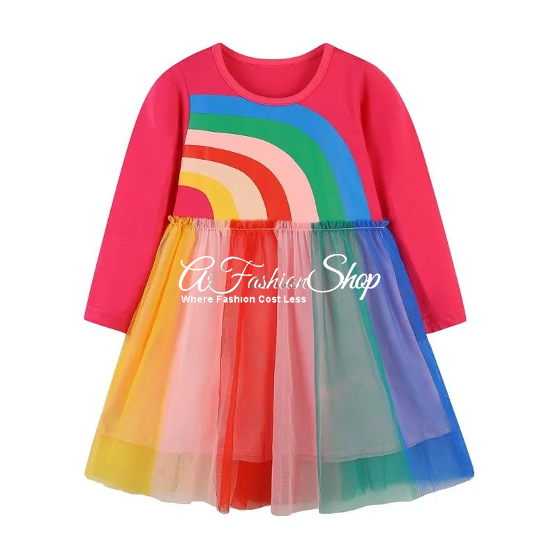 Petit Bod Party Tulle Dress Multicolor Lace
