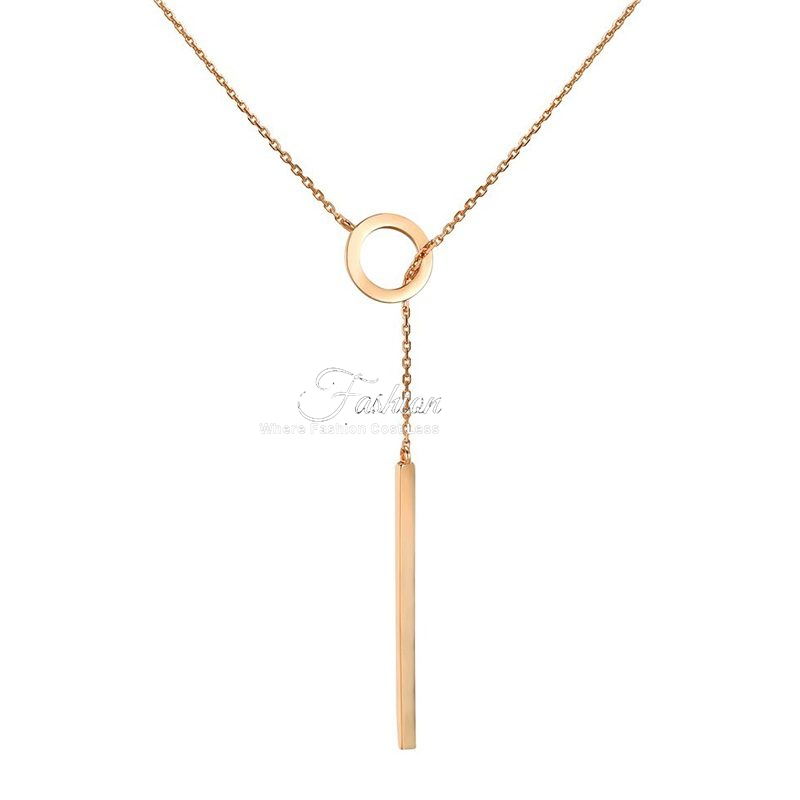 Lana Rolo Chain Lariat Necklace