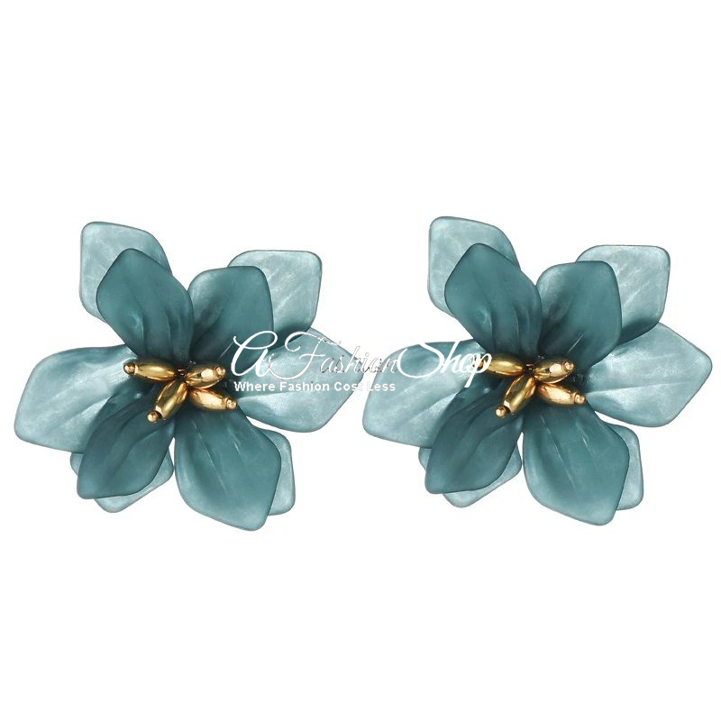Carnation Big Flower Earring