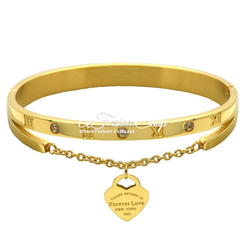 Forever Love NYC Double Gold Bangle