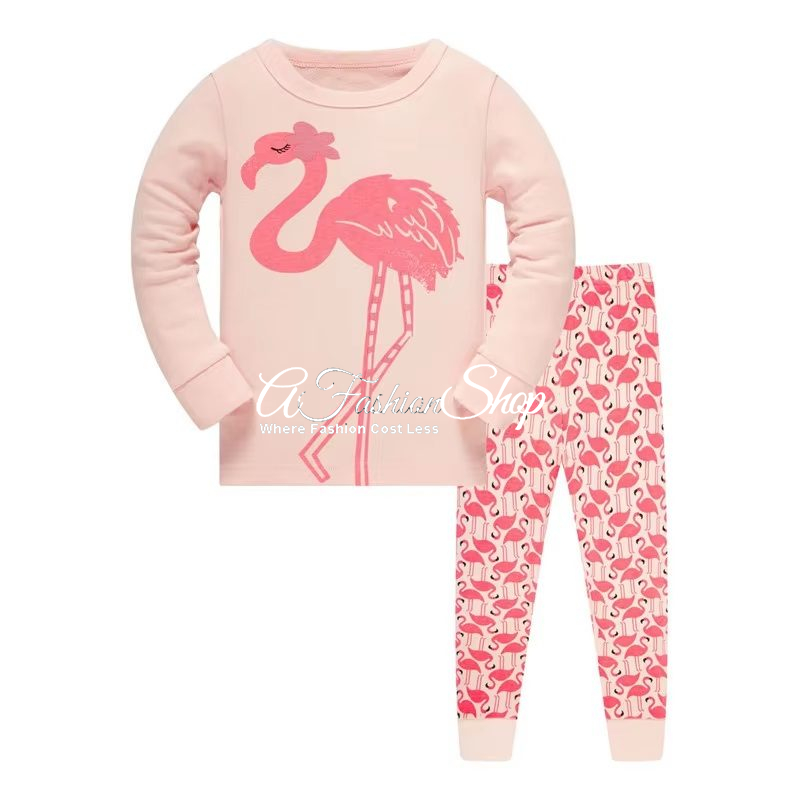 Jolie Girls Miss Flamingo Two-Piece Pajamas