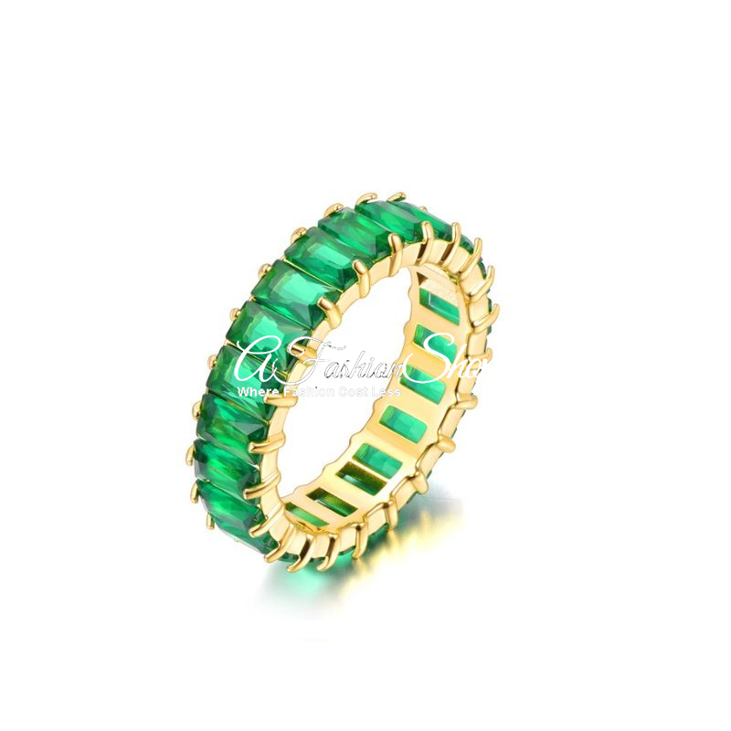 Kendra Band Ring Colored Zircon