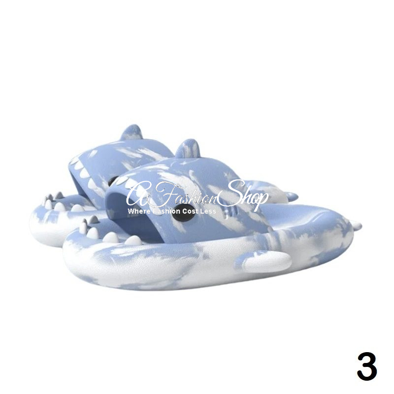 Shark Beach Splash Sandals EVA Non Slip-On Sky Blue