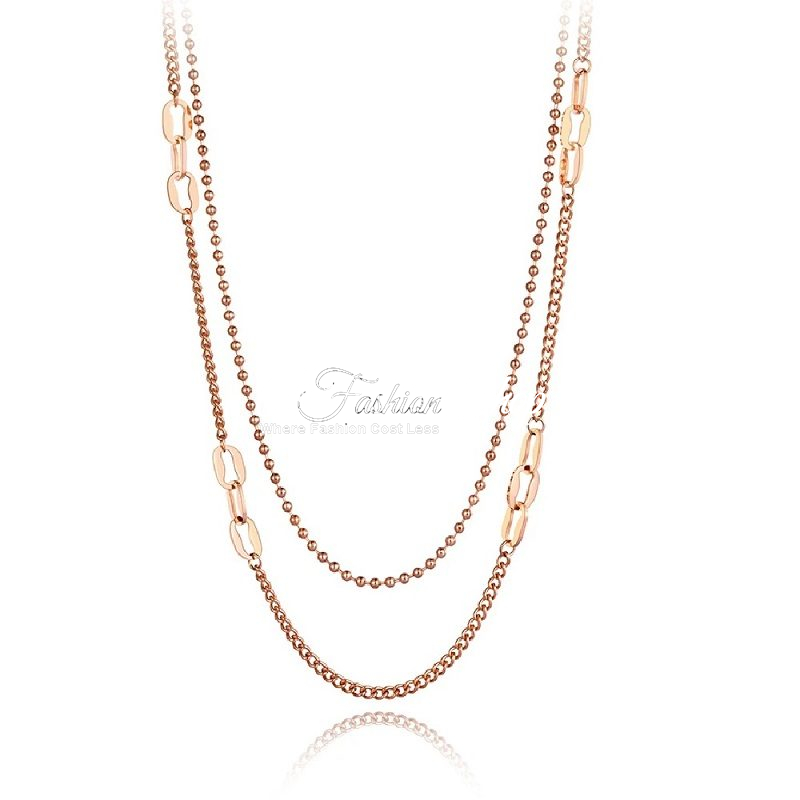 Monica Textured Chain Link Necklace