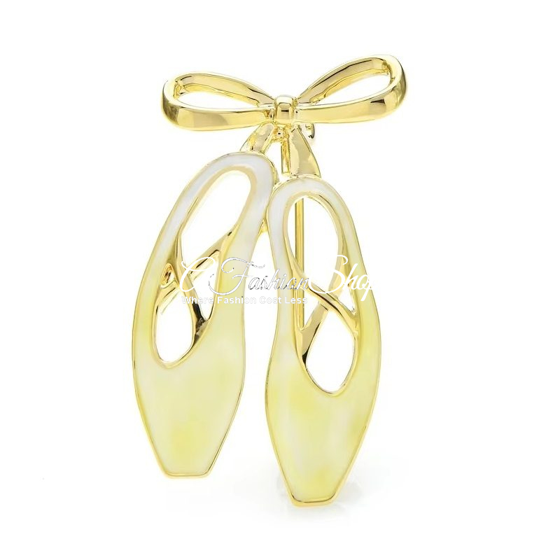 Ballerina Cute Shoe Brooch
