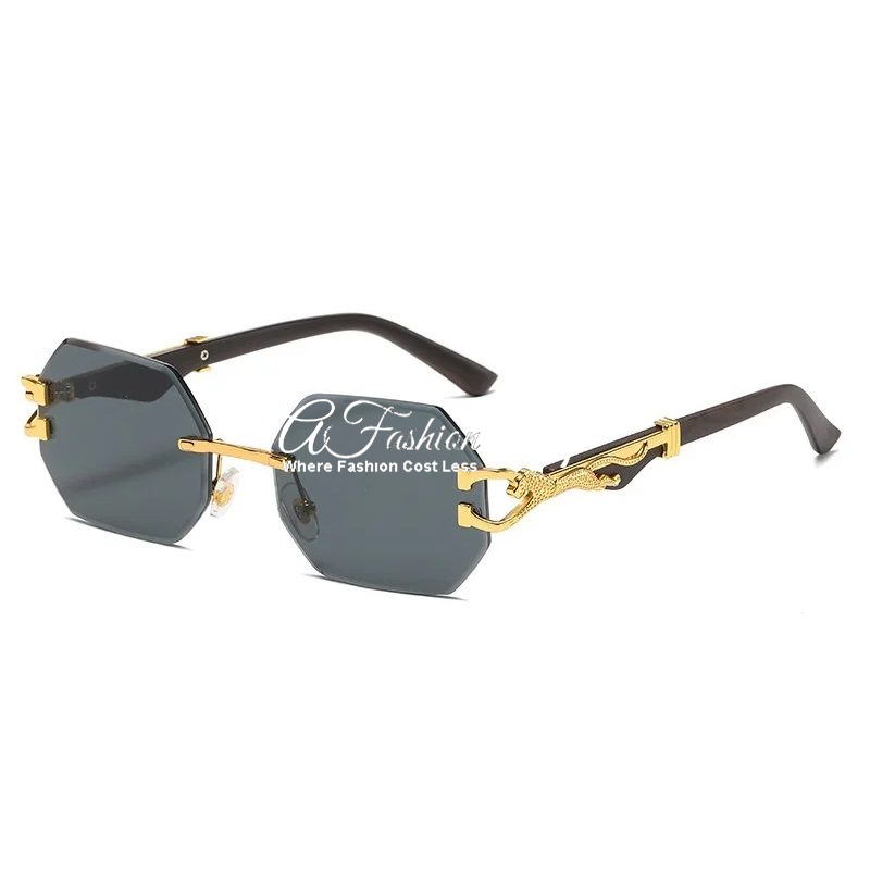 Men’s Fashionable Sunglasses Gold Black
