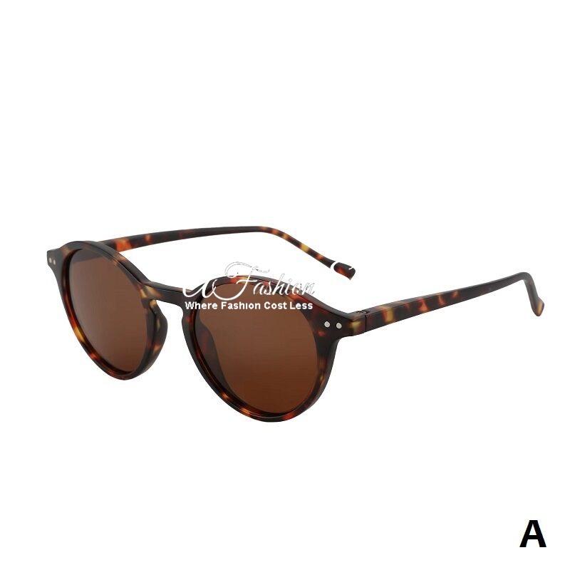 Aurora HD Polarized Round Retro Glasses Tortoiseshell