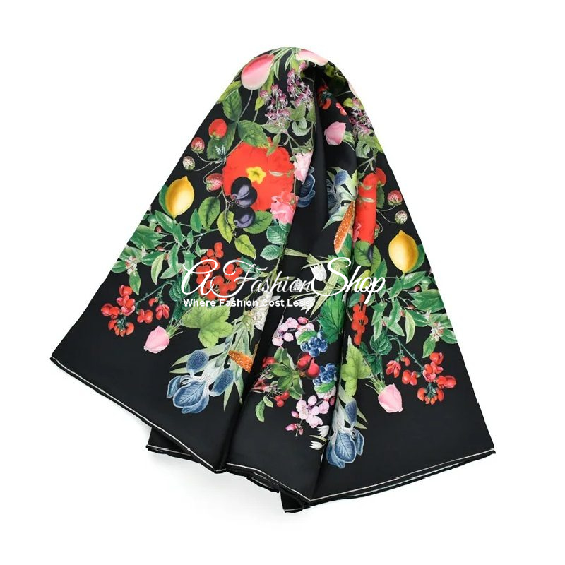 Aurora Headscarf Square Weekend Silk Twill