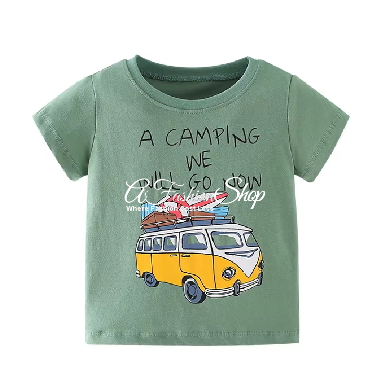 Boys’ Cotton Tee Kids Summer Camper