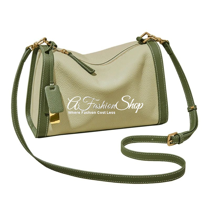 Timeless Baguette Contrast Color Leather