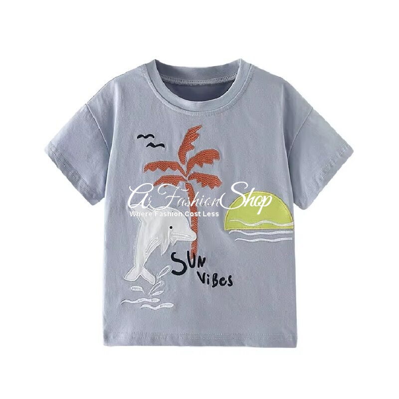 Graphic Cotton T-Shirt Summer Vibes