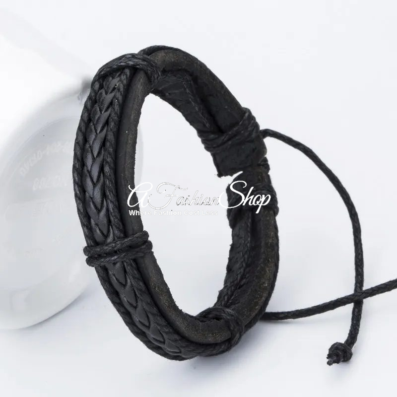 Amigos Leather Bracelet French Braided