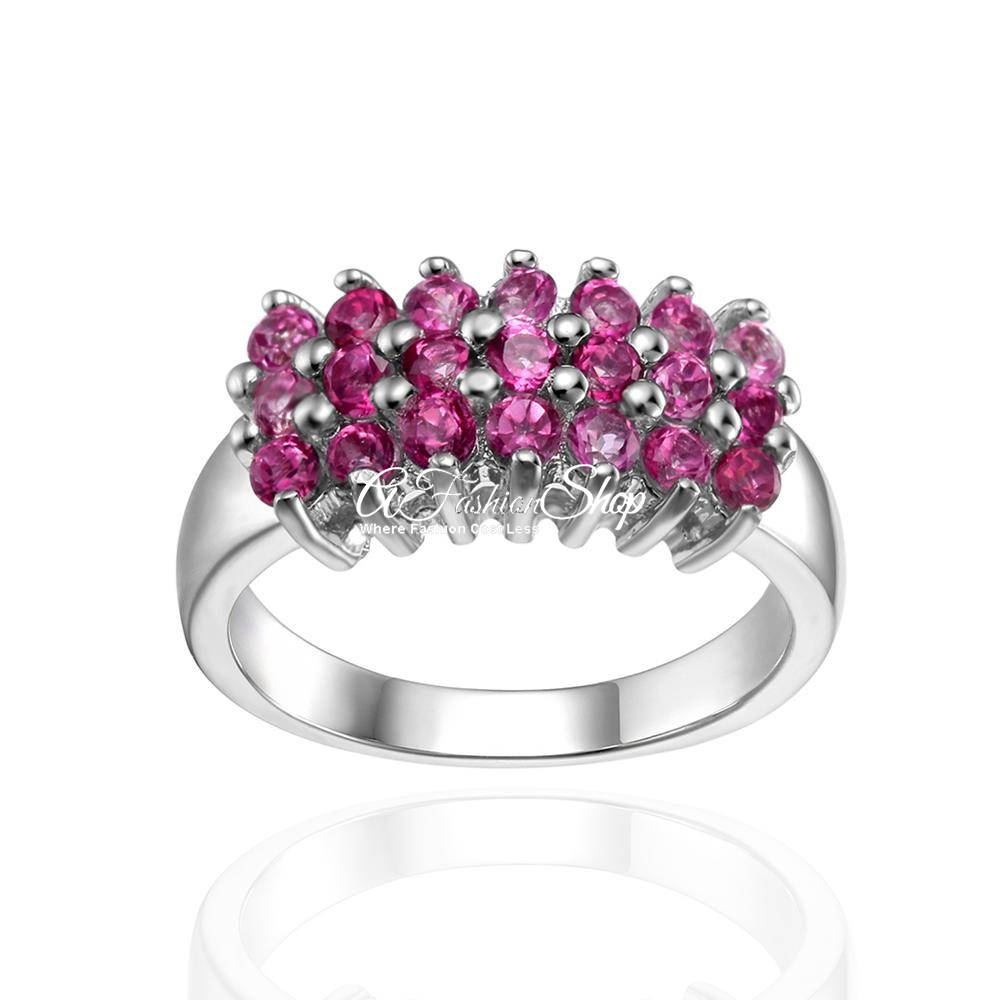 Radiant Topaz Eternity Band Ring For November