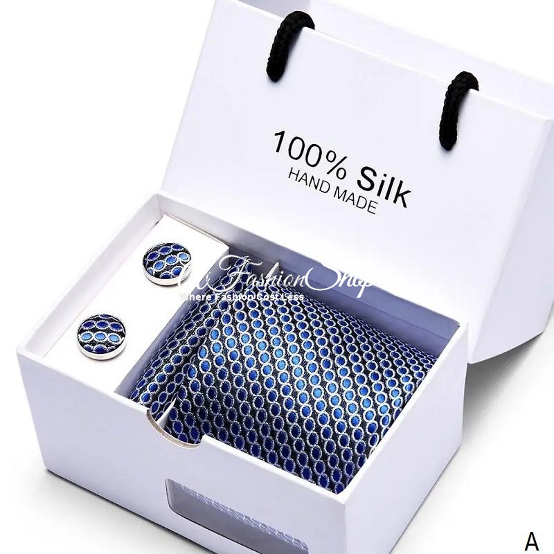 Classic Medallions Silk Jacquard Tie