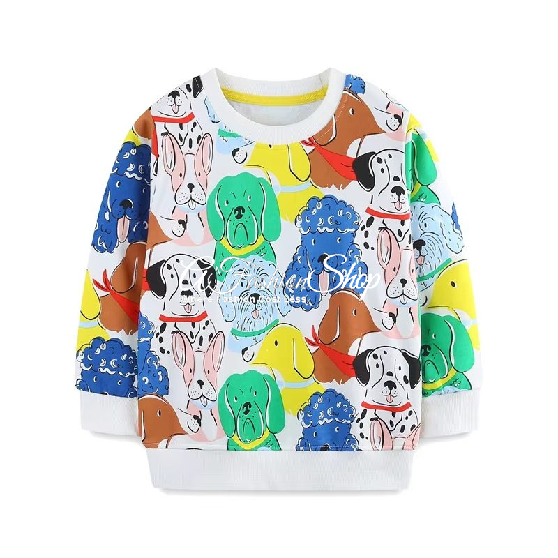 Boys’ Woof Dog Printed Sweater