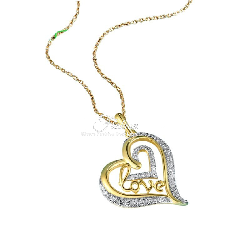 Elisa Love Heart Gold Pendant ONLY