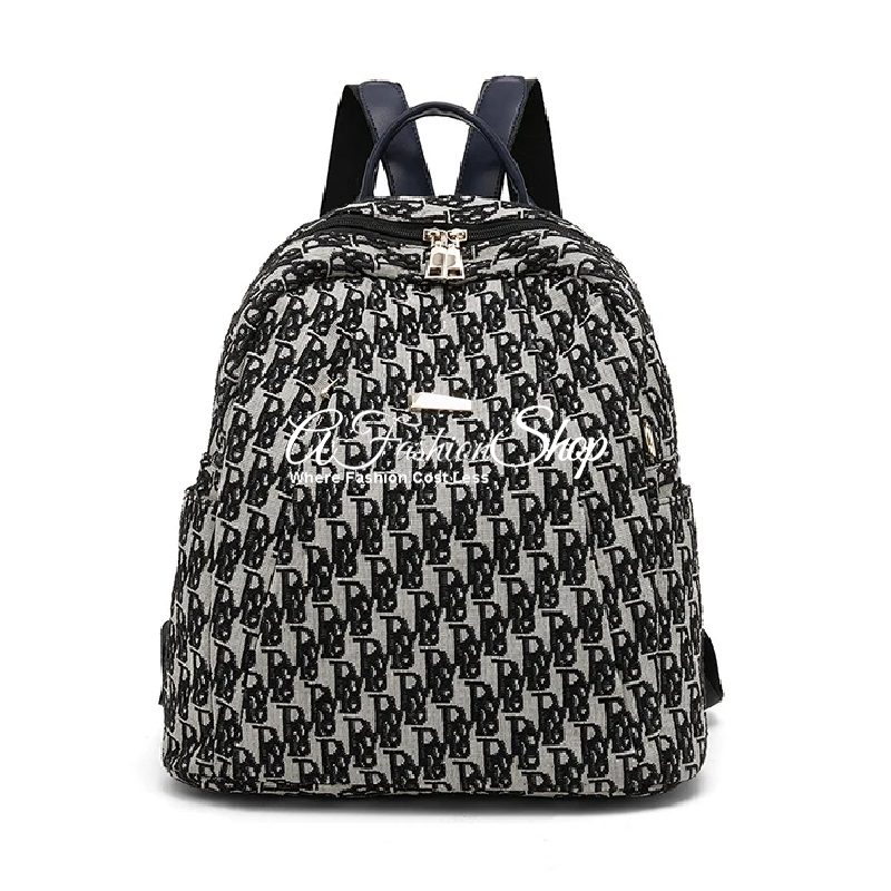 Varley Signature Pattern Backpack With Key Charm