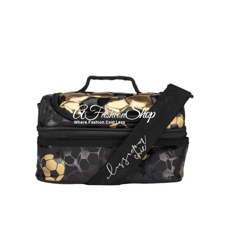 Golden Football Double Decker Lunchbox