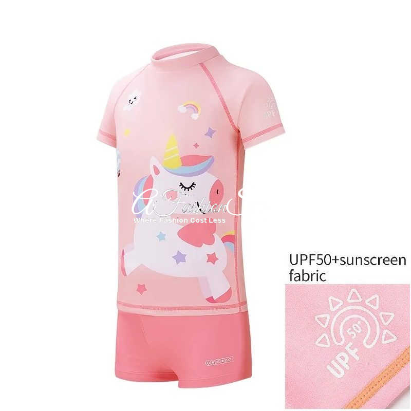 Girl’s Swimsuit Cute Unicorn Beachwear