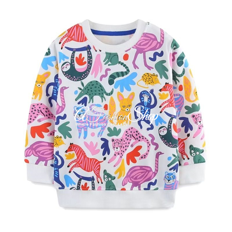 Girl Crewneck Pullover Sweater Madagascar