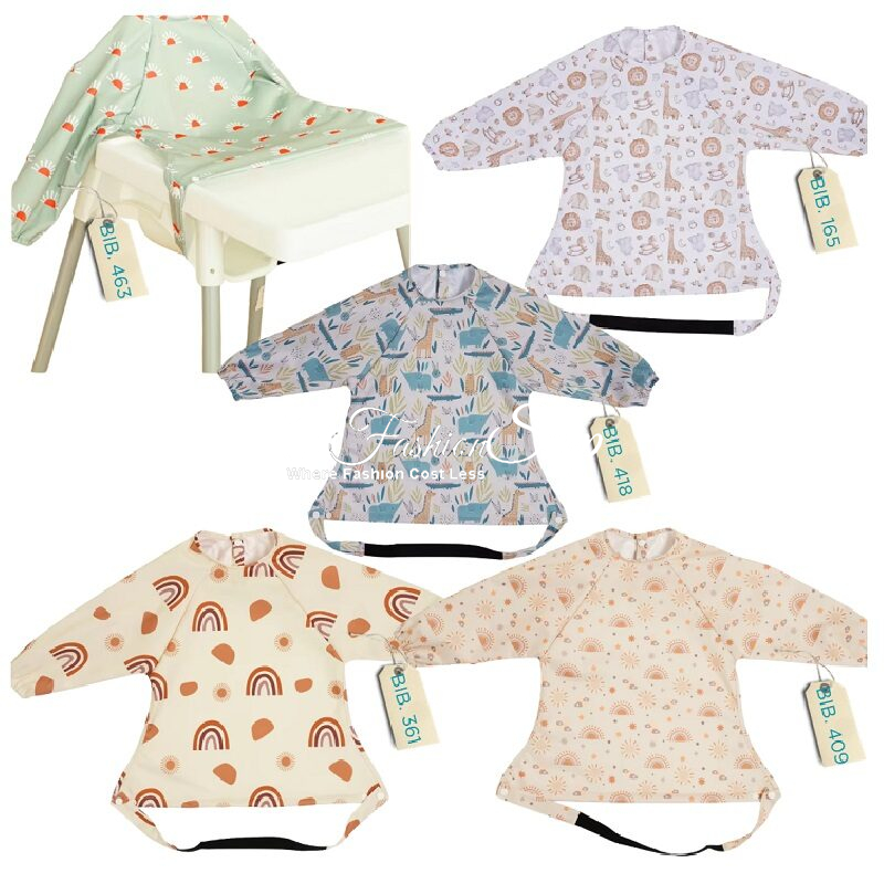 Baby Bobo Long-Sleeved Feeding Bibs -Rocking Chair