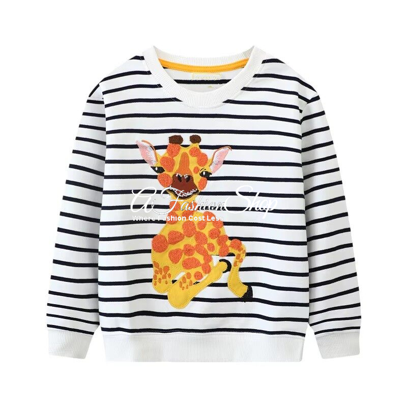 Sophie The Giraffe Pull Over Black White Stripes