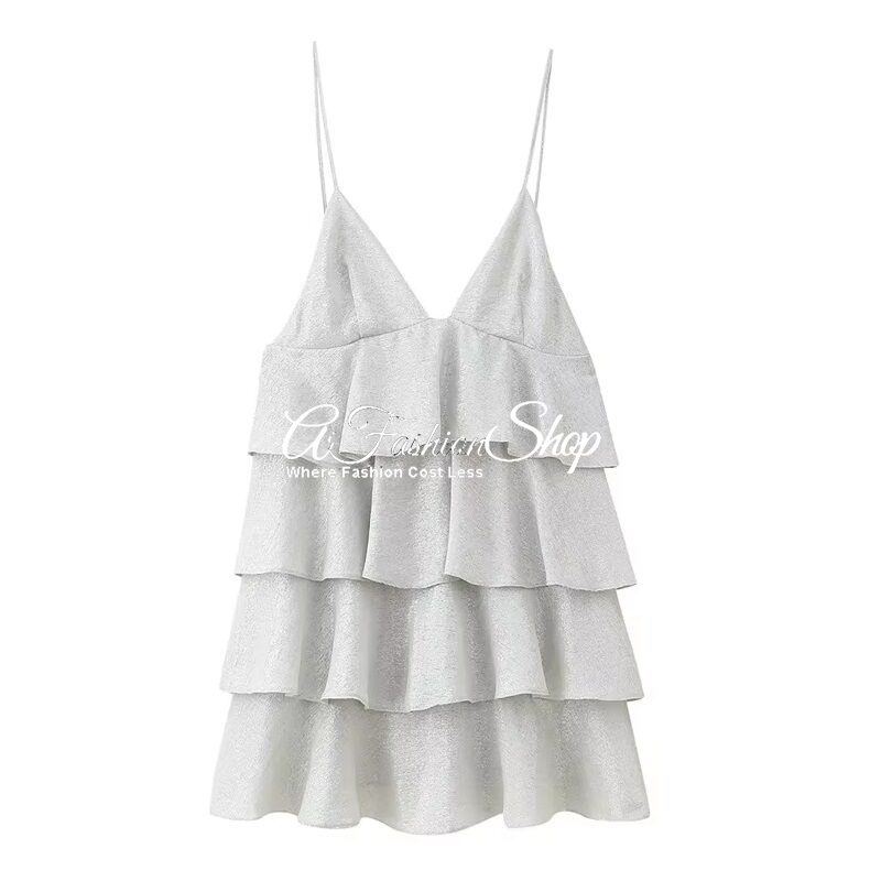 Ruffles Dorothia Tiered Ruffle Cotton Minidress