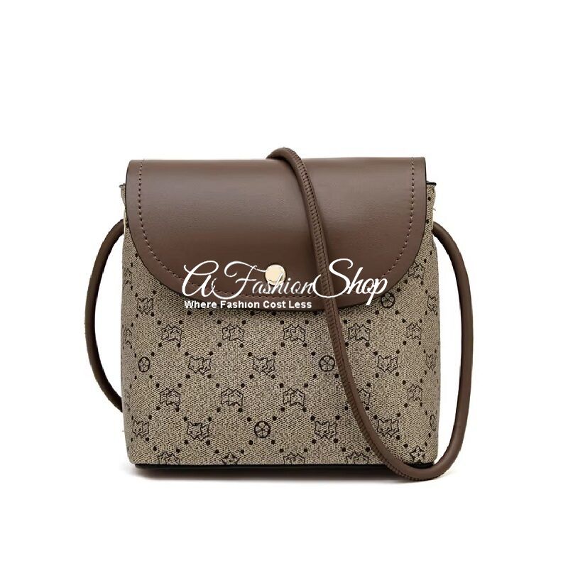 Rumi Signature Crossbody Bag -Gray