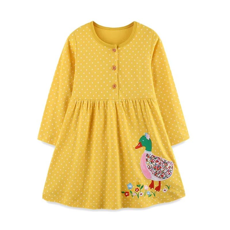 Petit Bod Girl Yellow Mini Polka Dots