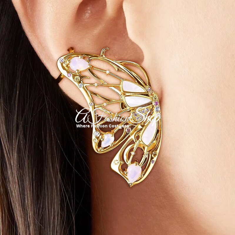 Ethereal Butterfly Wing Ear Cuff