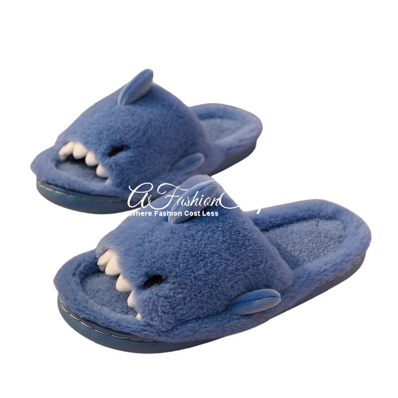 Home Slide-on Plushy Shark Sandal