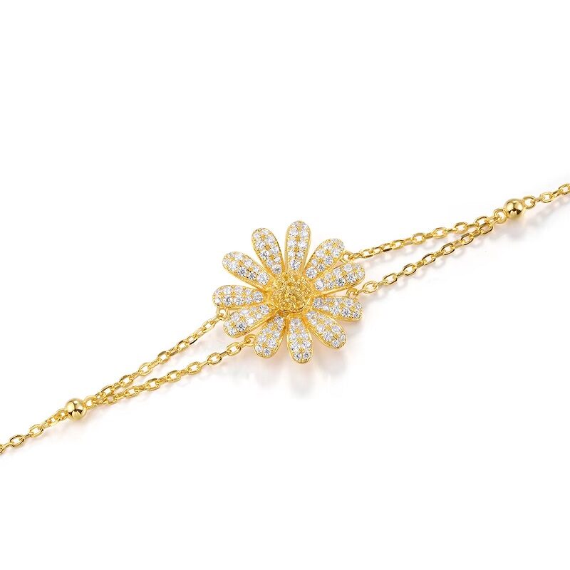 Radiant Daisy Bloom Bracelet