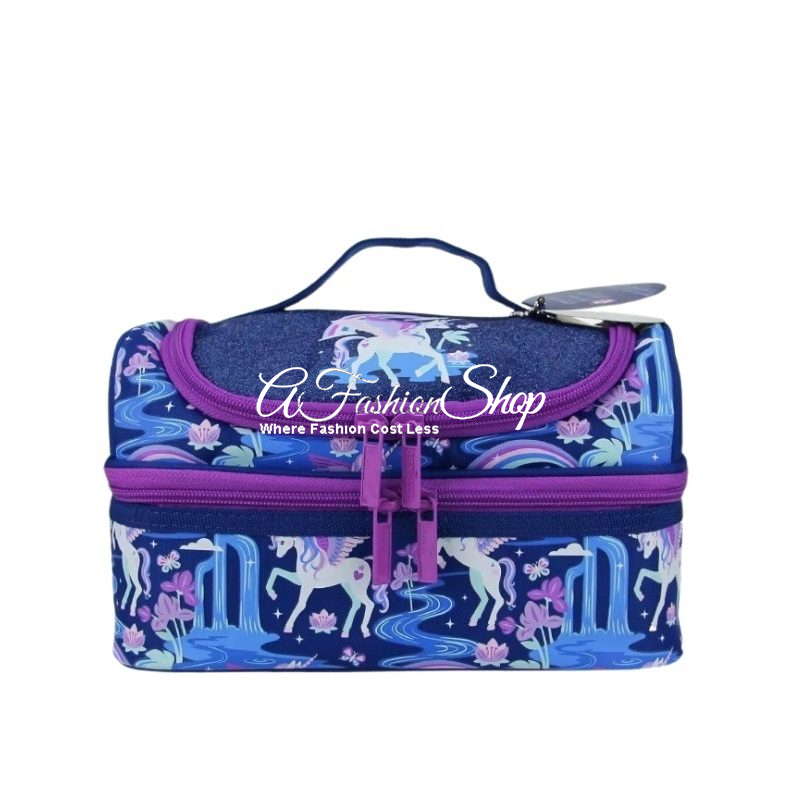 Girl’s Lunch Box Navy Printed Unicorn