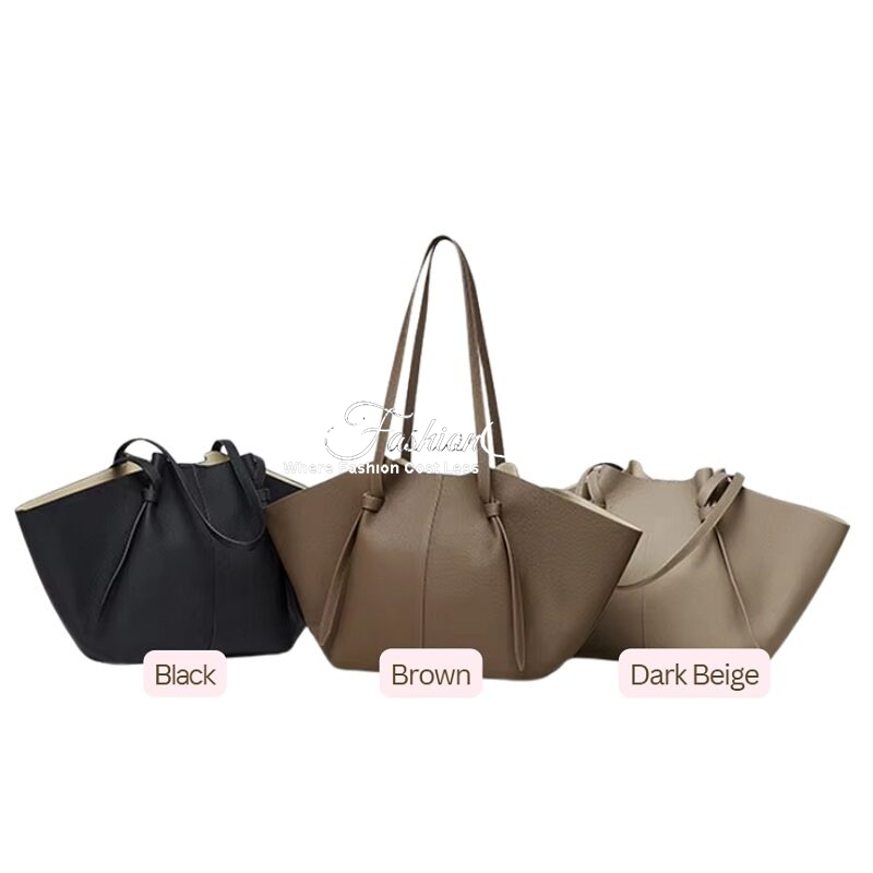 Sarra Luxe Leather Carryall Soft Tote