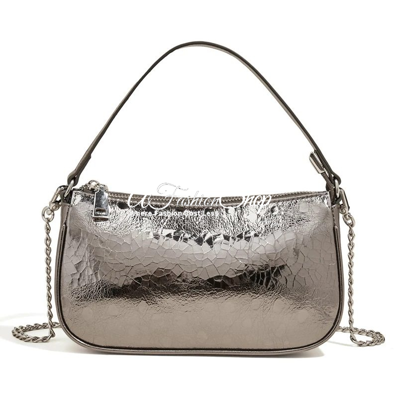 Girl Metallic Hardware Chain Xbody Mini Purse