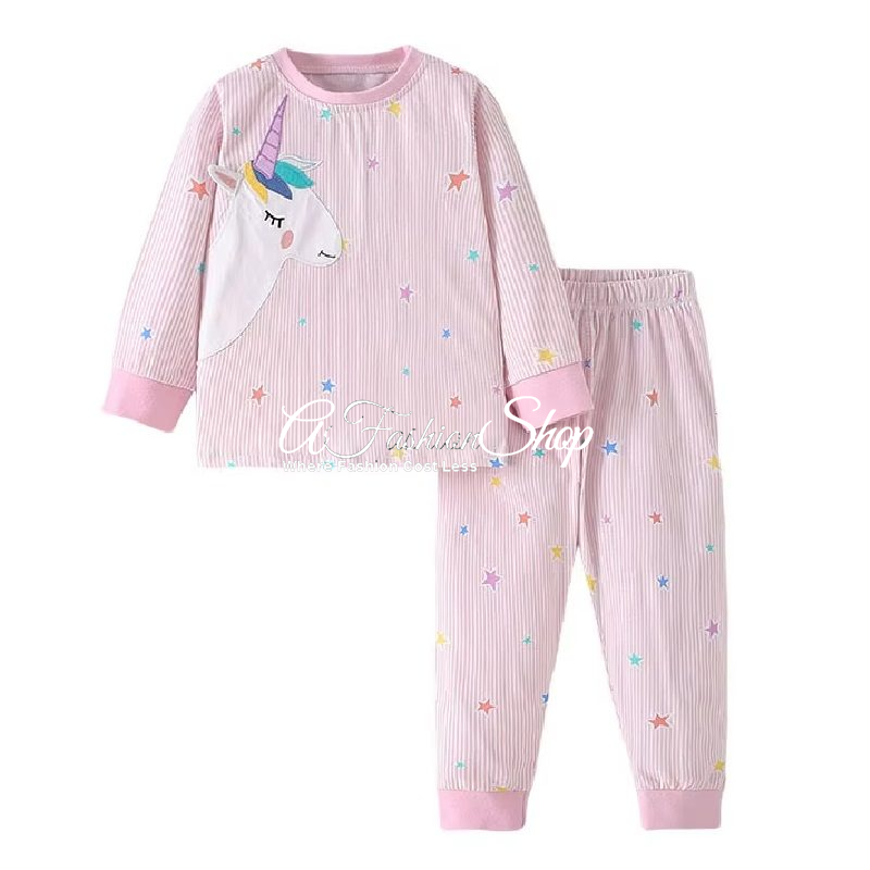 Girl’s Star Unicorn Cable Knit Two-Piece Set