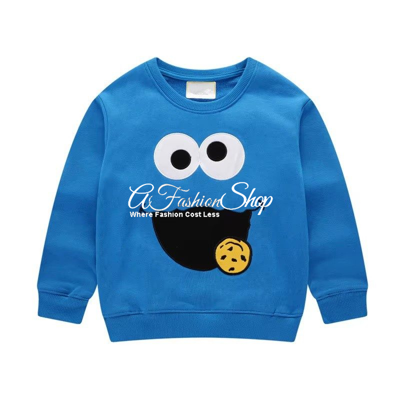 Cookie Monster Blue Boys Sweater